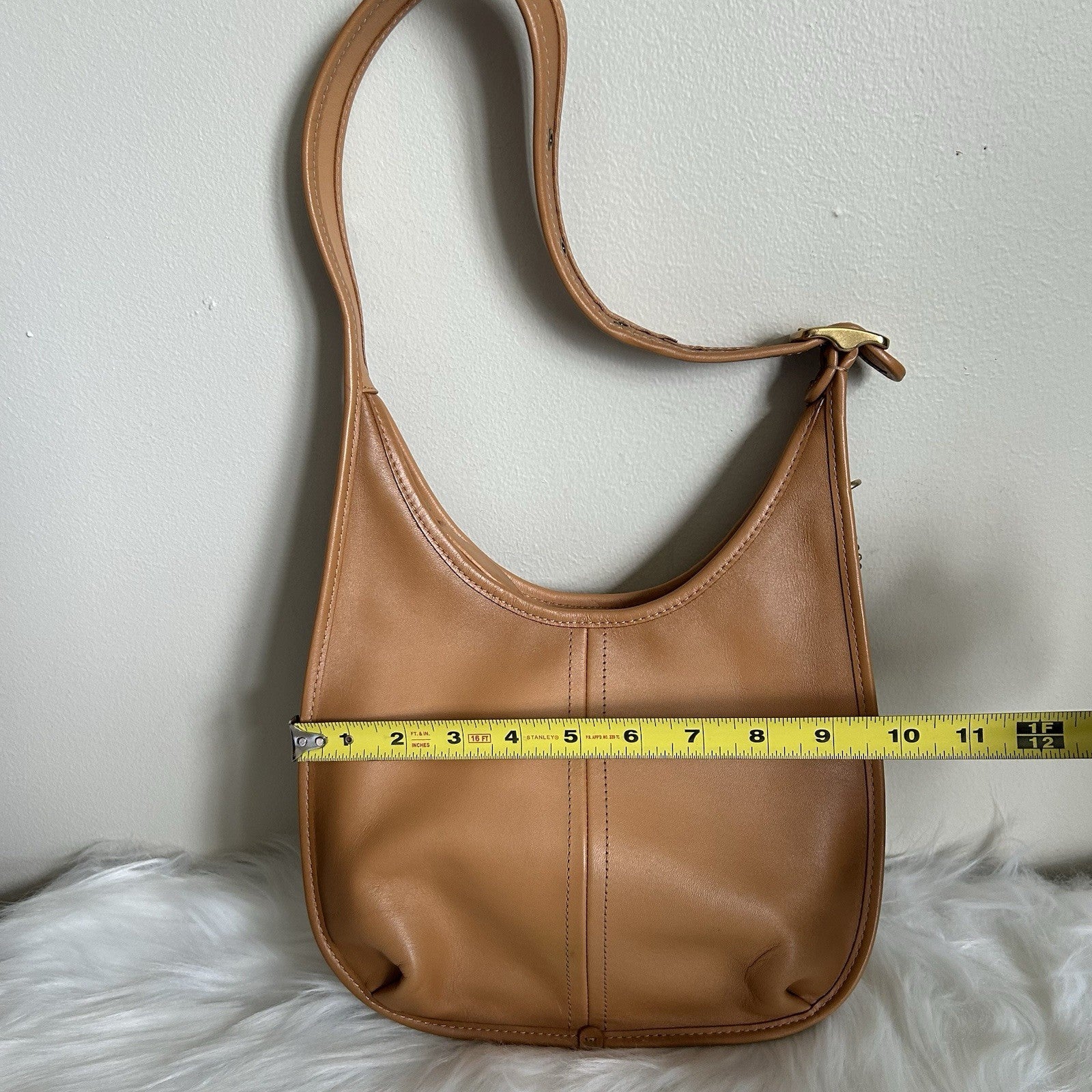Coach Ergo Tan Natural Leather Shoulder Bag C2265 Good Condition