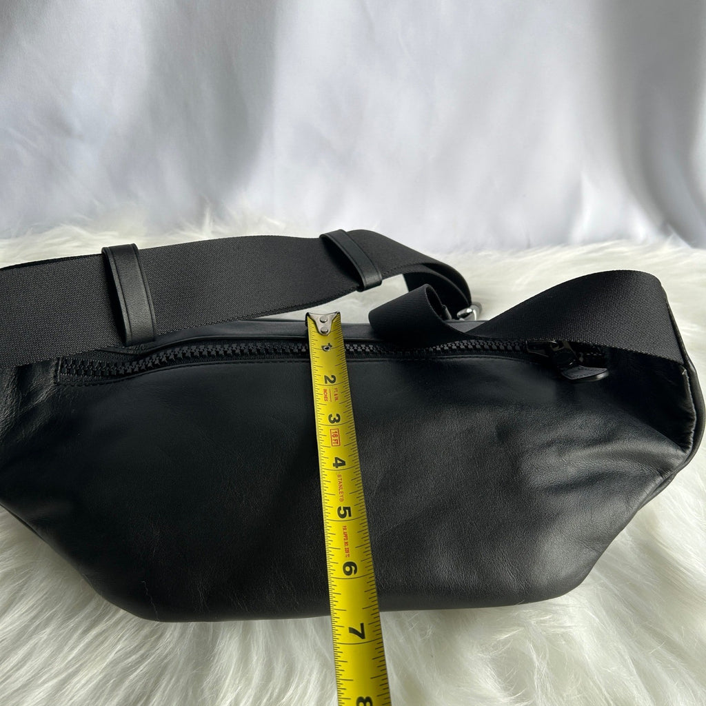 Coach Track Belt Bag Black Pebbled Leather C2716 NWT