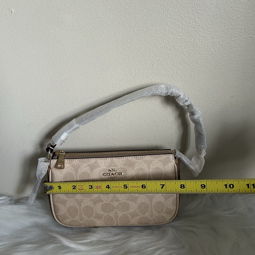 Coach Nolita 19 Signature Canvas Wristlet Sand Tan CY236 NEW