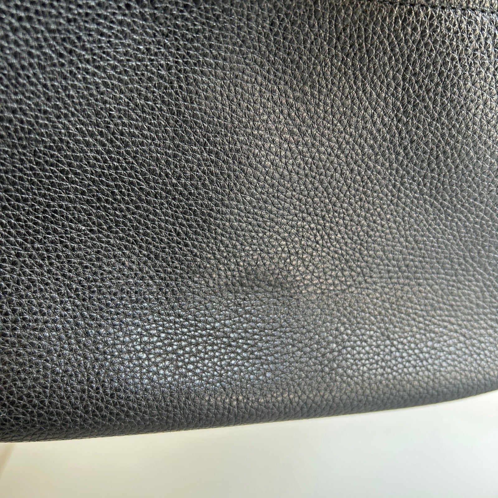Coach Ellie File Bag Black Refined Pebble Leather Crossbody Excellent