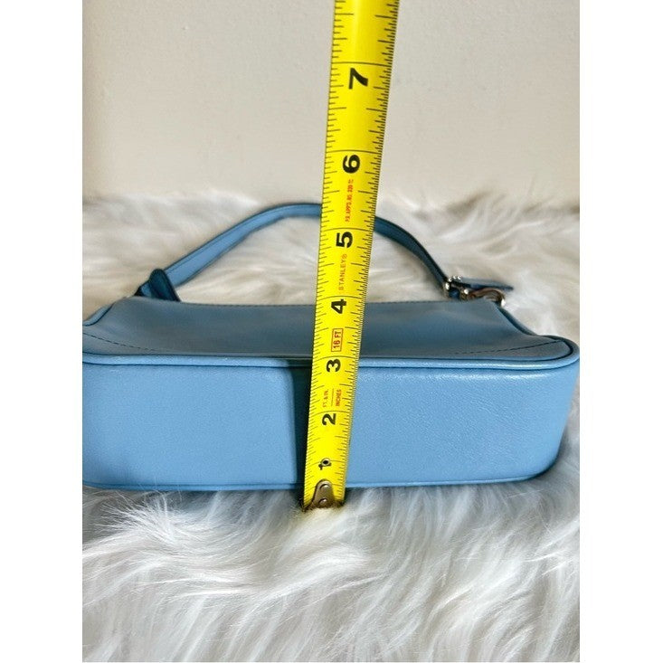 Coach Vintage Hamptons Light Blue Leather Hobo Bag Excellent