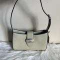 Coach Eliza Light Green Lizard Embossed Leather Shoulder Bag Excellent