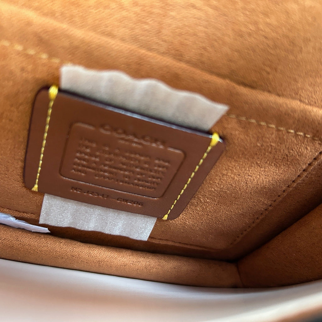 Coach Mini Klare Crossbody Brown Black Canvas Leather Bag CW206 Excellent