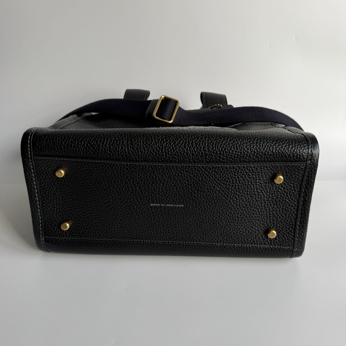 Coach Cargo Tote 26 Black Pebble Leather Crossbody CAM665