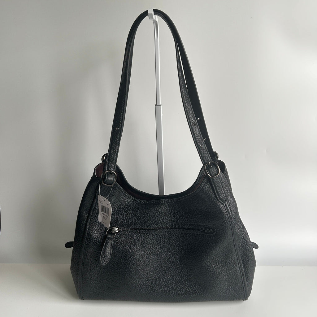 Coach Lori Shoulder Bag Black Pebble Leather C4824