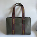 Coach Smith Olive Drab Green Pebble Leather Large Tote Bag CM716
