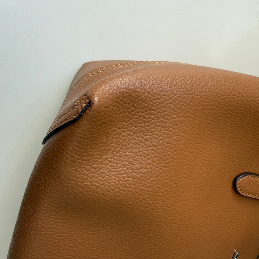 Coach Small City Tote Light Saddle Tan Leather Bag CT859