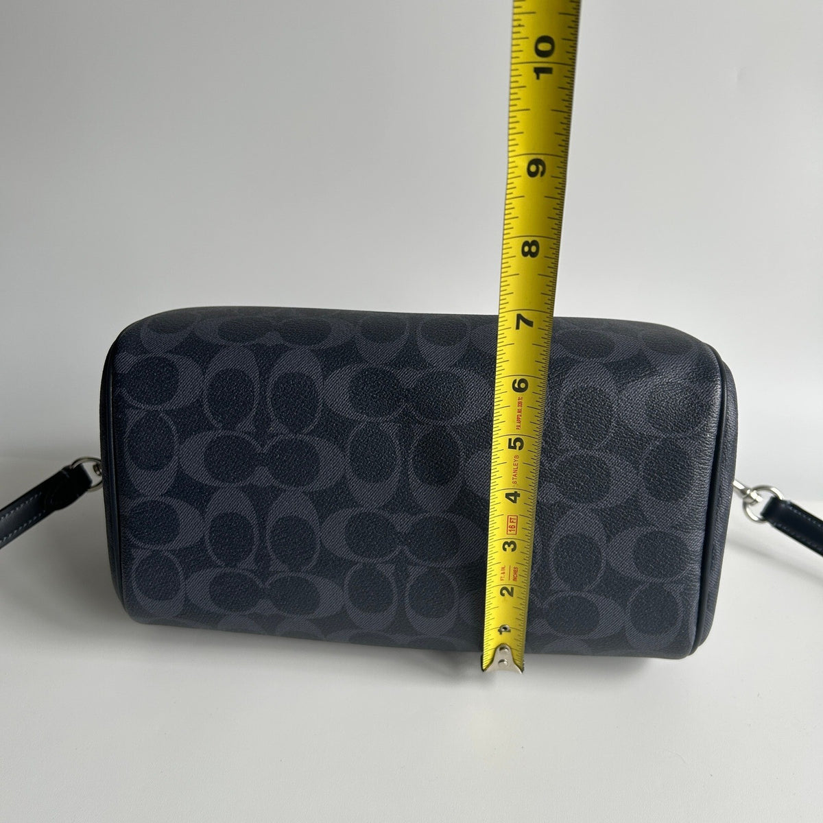 Coach Rowan Satchel Denim Midnight Signature Canvas Bag CH280
