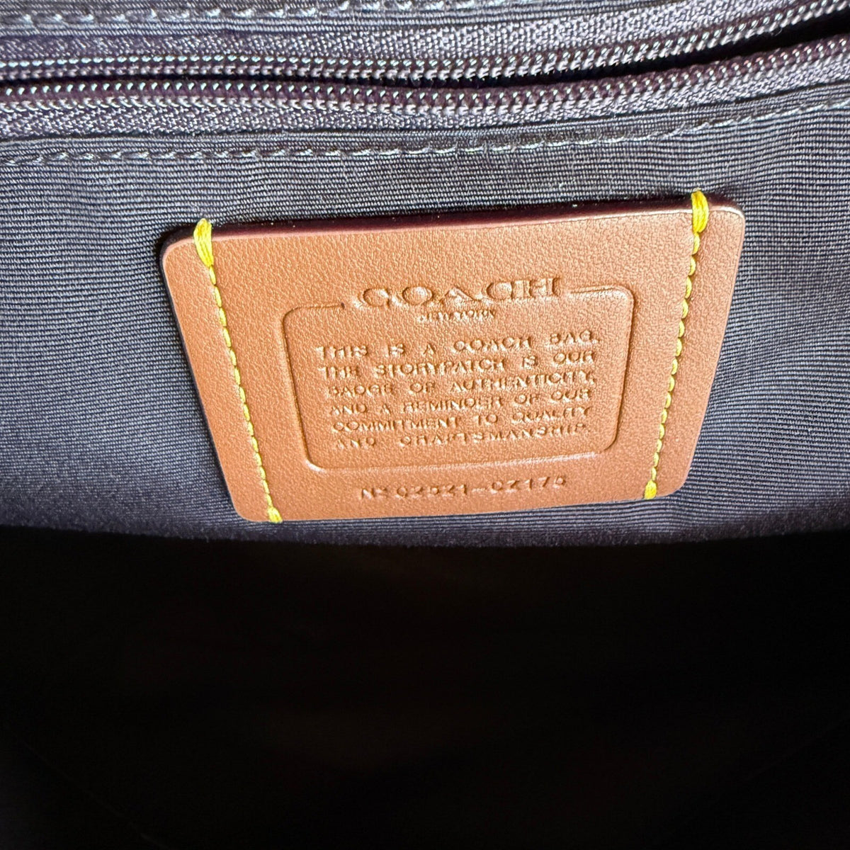 Coach Large Court Backpack Brown Black Signature Canvas Leather CZ175