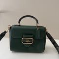 Coach Morgan Top Handle Satchel Dark Green Leather CE568