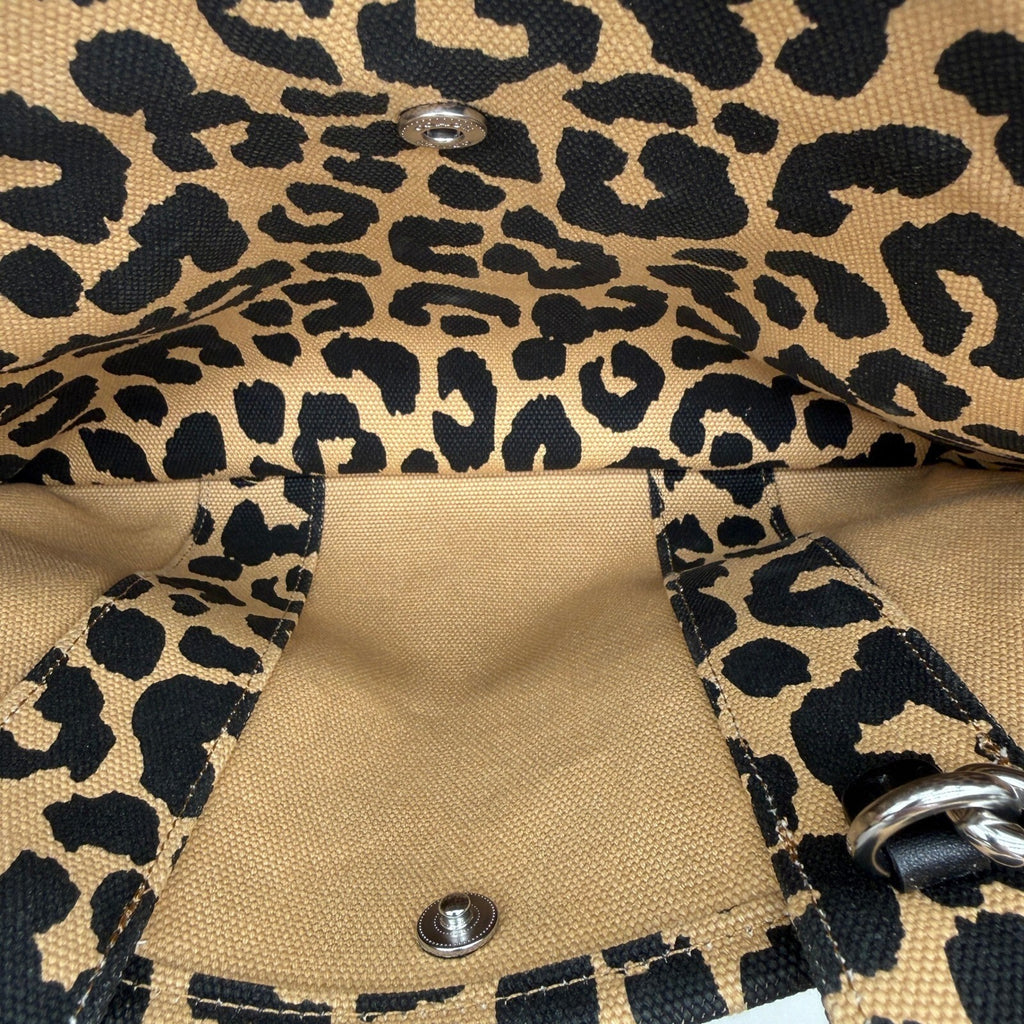 Coach Cargo Tote 26 Leopard Print Canvas Bag CP770 Crossbody Handbag