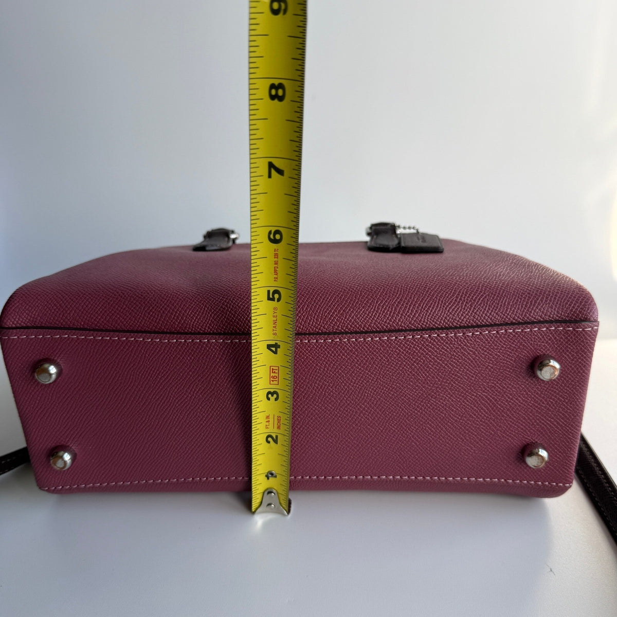 Coach Mini Darcie Carryall Light Raspberry Leather Bag CH173 Satchel Crossbody