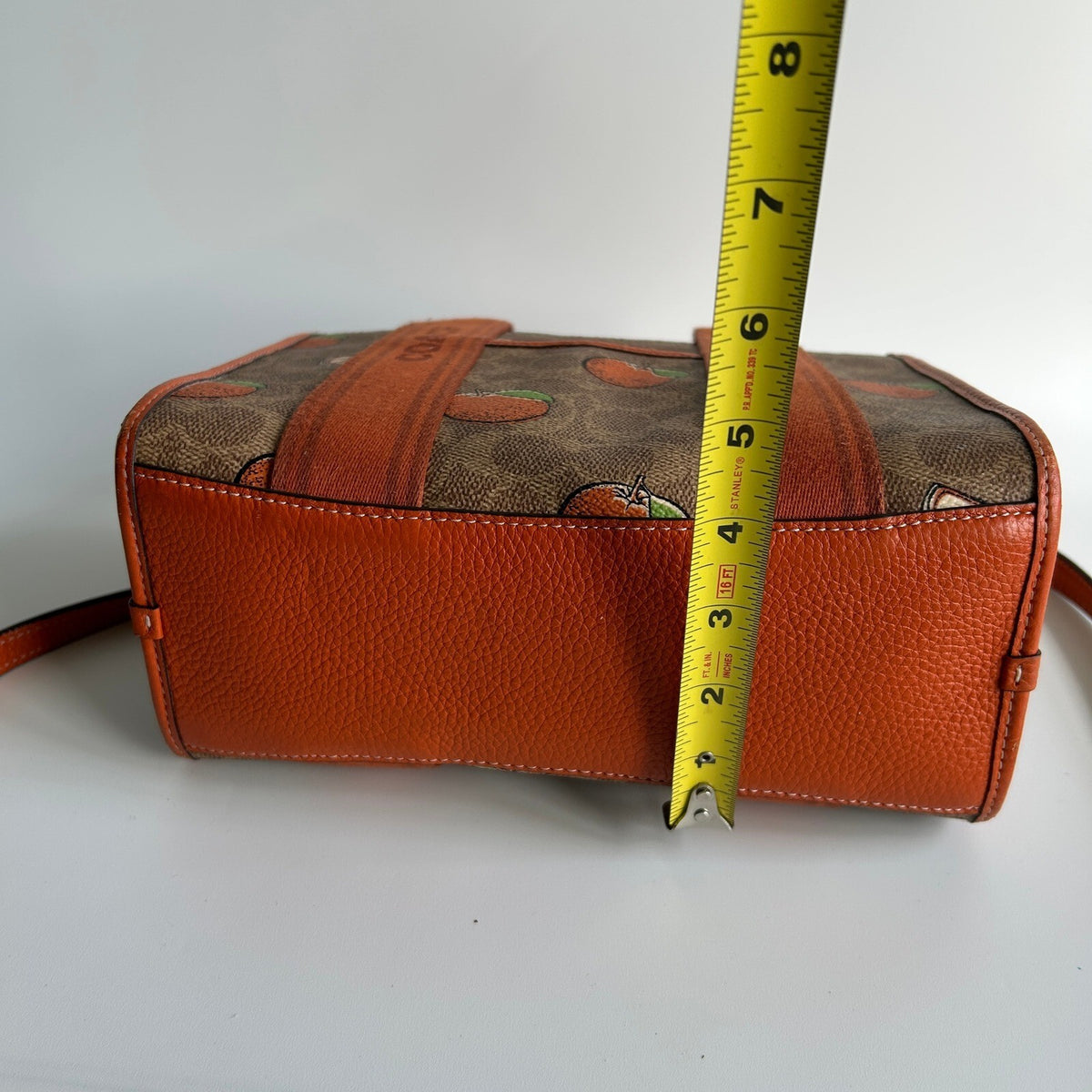 Coach Smith Tote 24 Orange Print Signature Canvas Crossbody Handbag CAR81