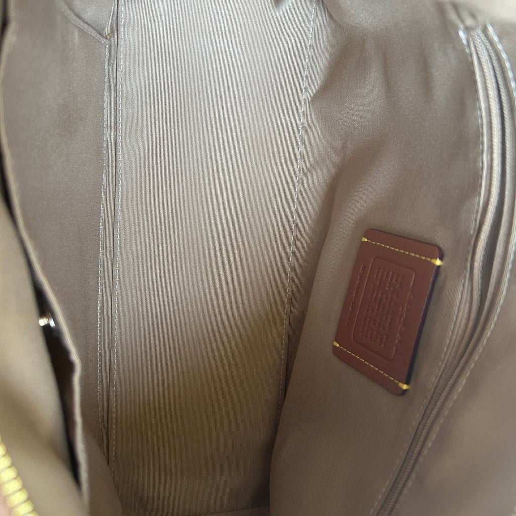 Coach Laurel Shoulder Bag Cream Tan Pebbled Leather Bag CBH81