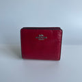 Coach Bifold Snap Wallet Red Patent Leather CW790