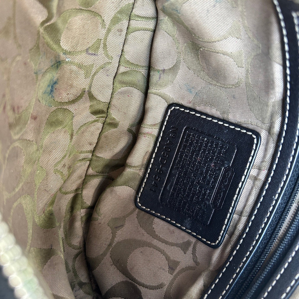 Coach Soho Small Hobo Black Leather Shoulder Bag 9541