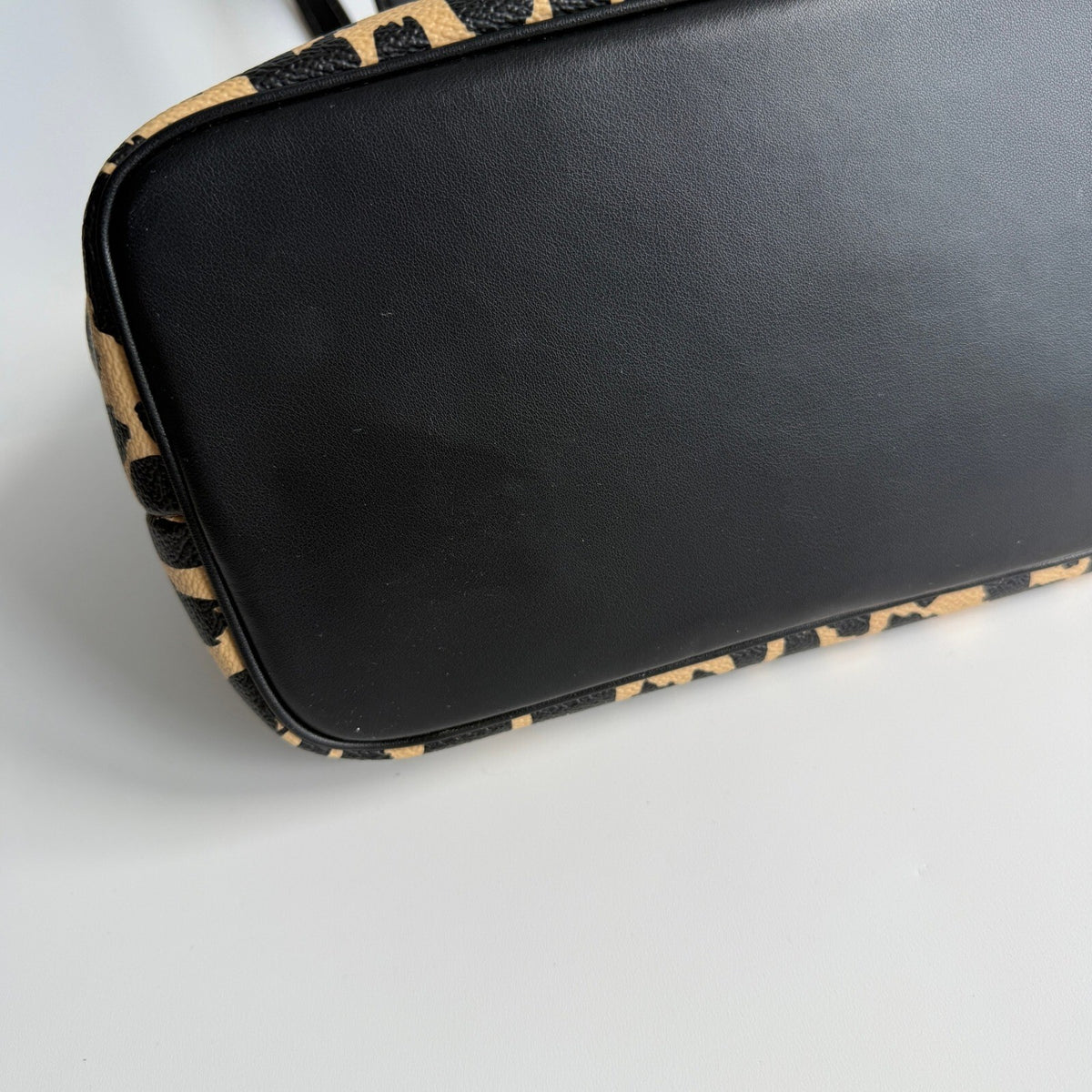 Coach Gallery Tote Leopard Coated Canvas Leather Bag CY347