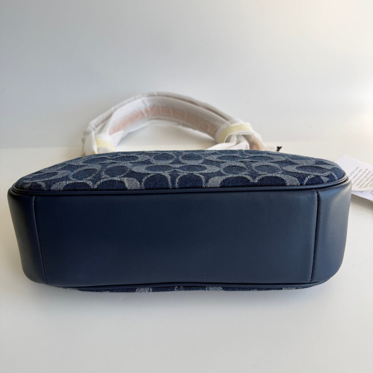 Coach Teri Shoulder Bag Denim Vachetta Leather CAF82