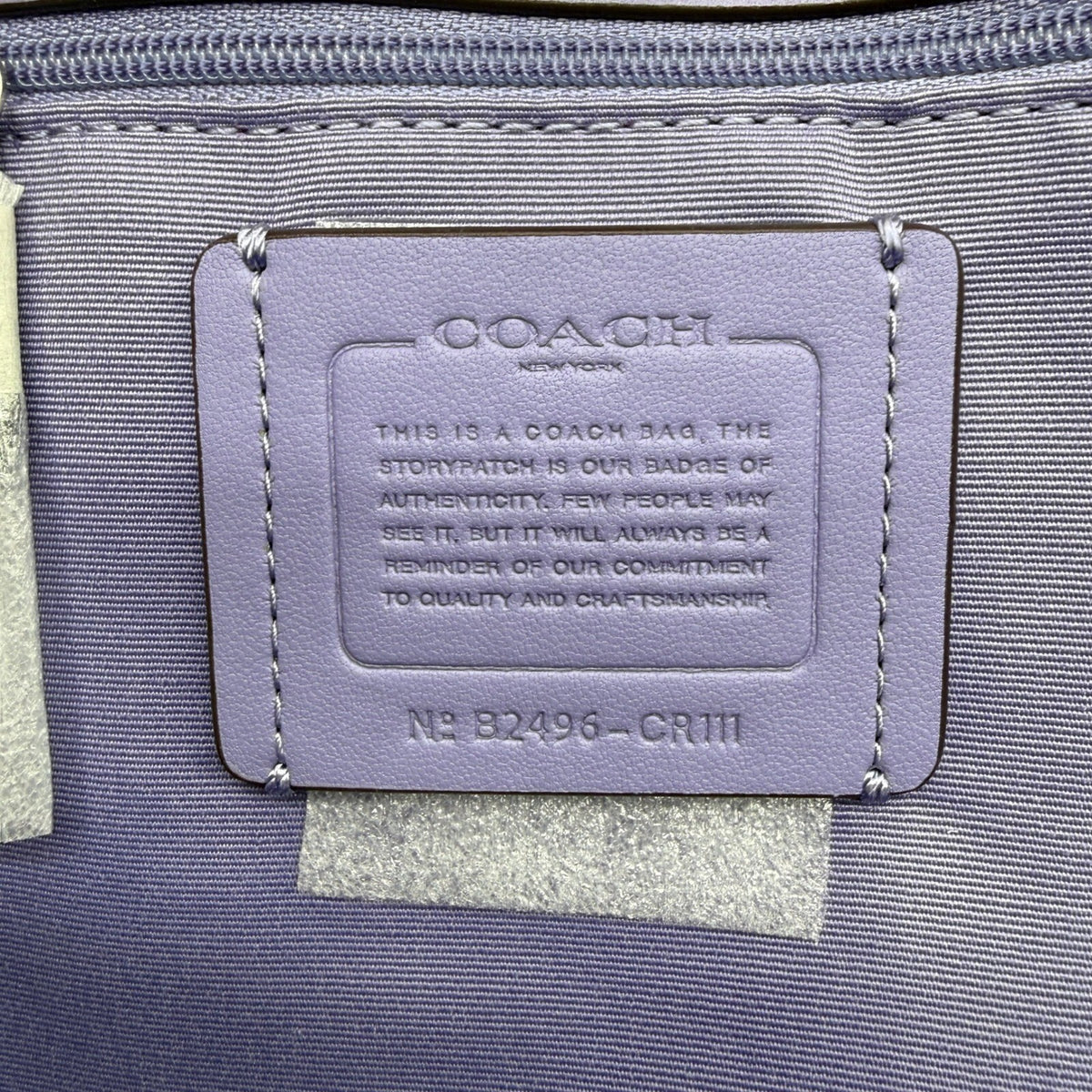 Coach City Tote Light Violet Leather Bag CR111 Shoulder Purse Laptop Handbag