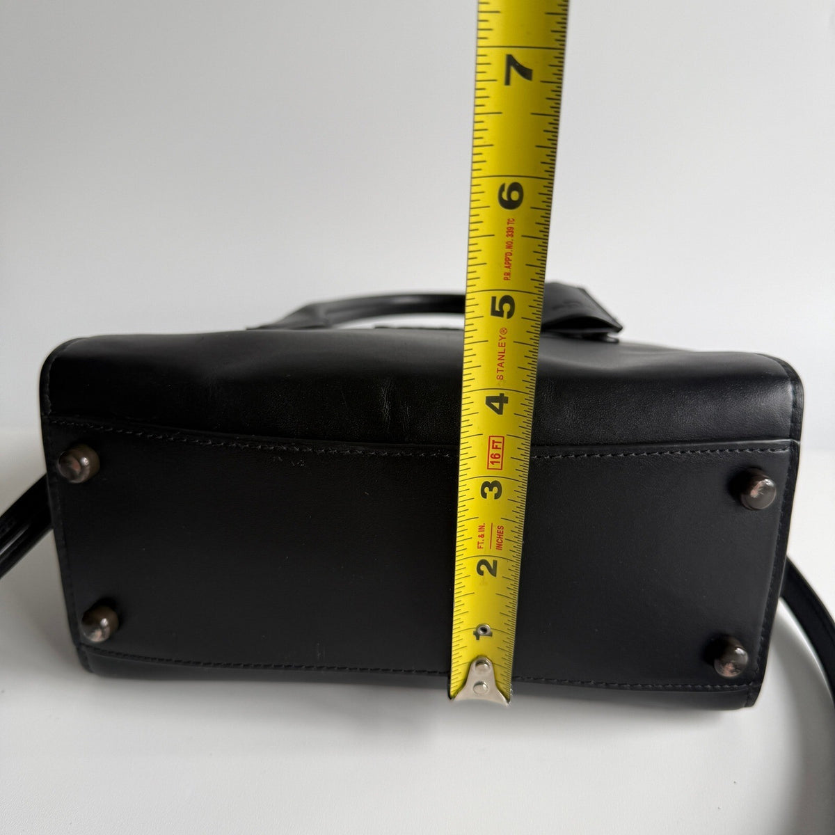 Coach Andrea Mini Carryall Black Leather Crossbody Satchel CO974