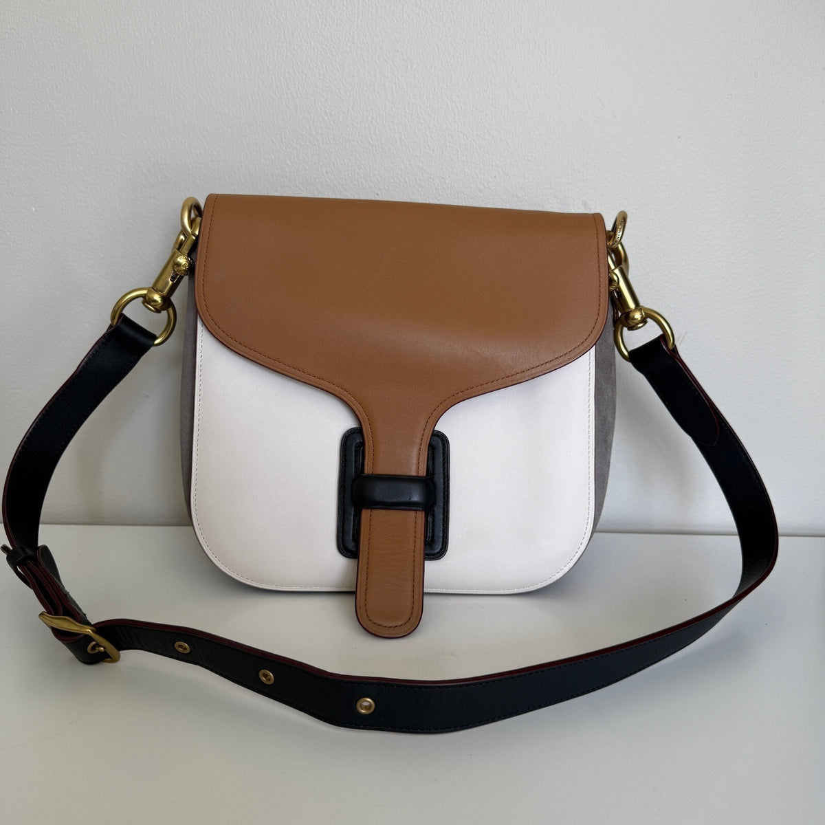 Coach Rodarte Courier Colorblock Leather Crossbody Bag C22752
