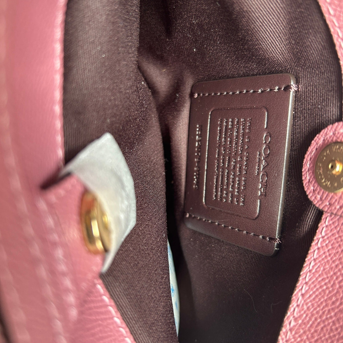 Coach Mini Lillie Carryall Rose Pink Crossgrain Leather Satchel 91146