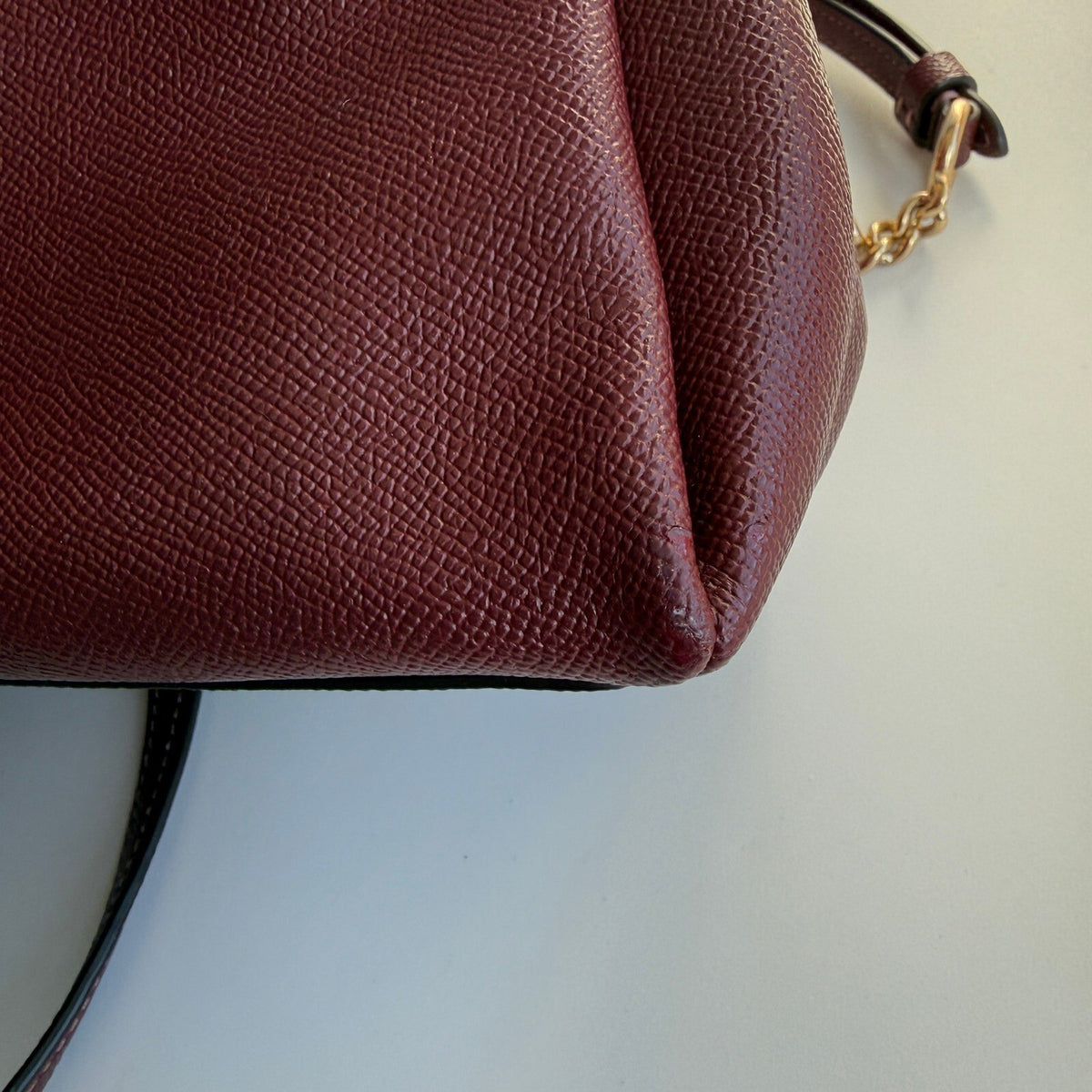 Coach Sage Carryall Burgundy Crossgrain Leather Bag F28976