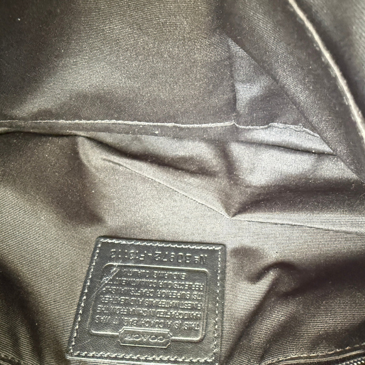 Coach Soho Shoulder Bag Black Gray Jacquard Canvas 11860 Buckle Flap Hobo