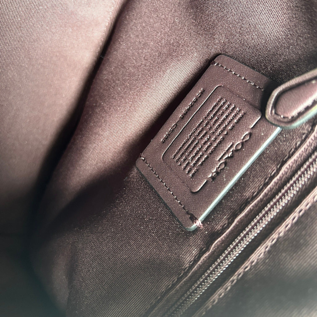 Coach Rowan Satchel Denim Midnight Signature Canvas Bag CH280