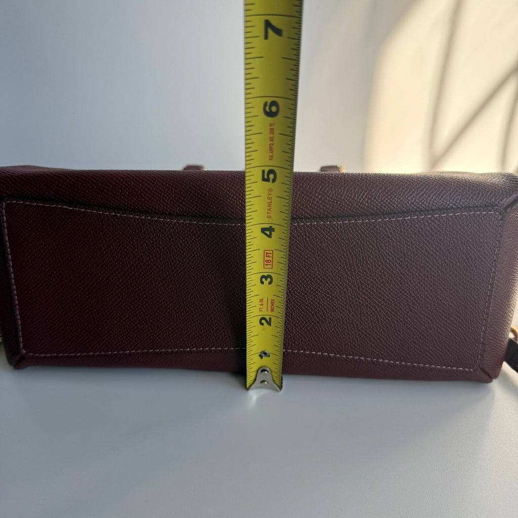 Coach Sage Carryall Burgundy Crossgrain Leather Bag F28976
