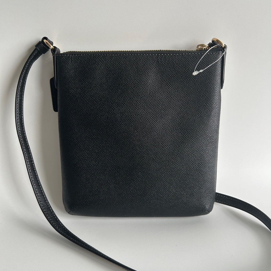 Coach Mini Rowan File Bag Black Crossgrain Leather Crossbody Excellent2