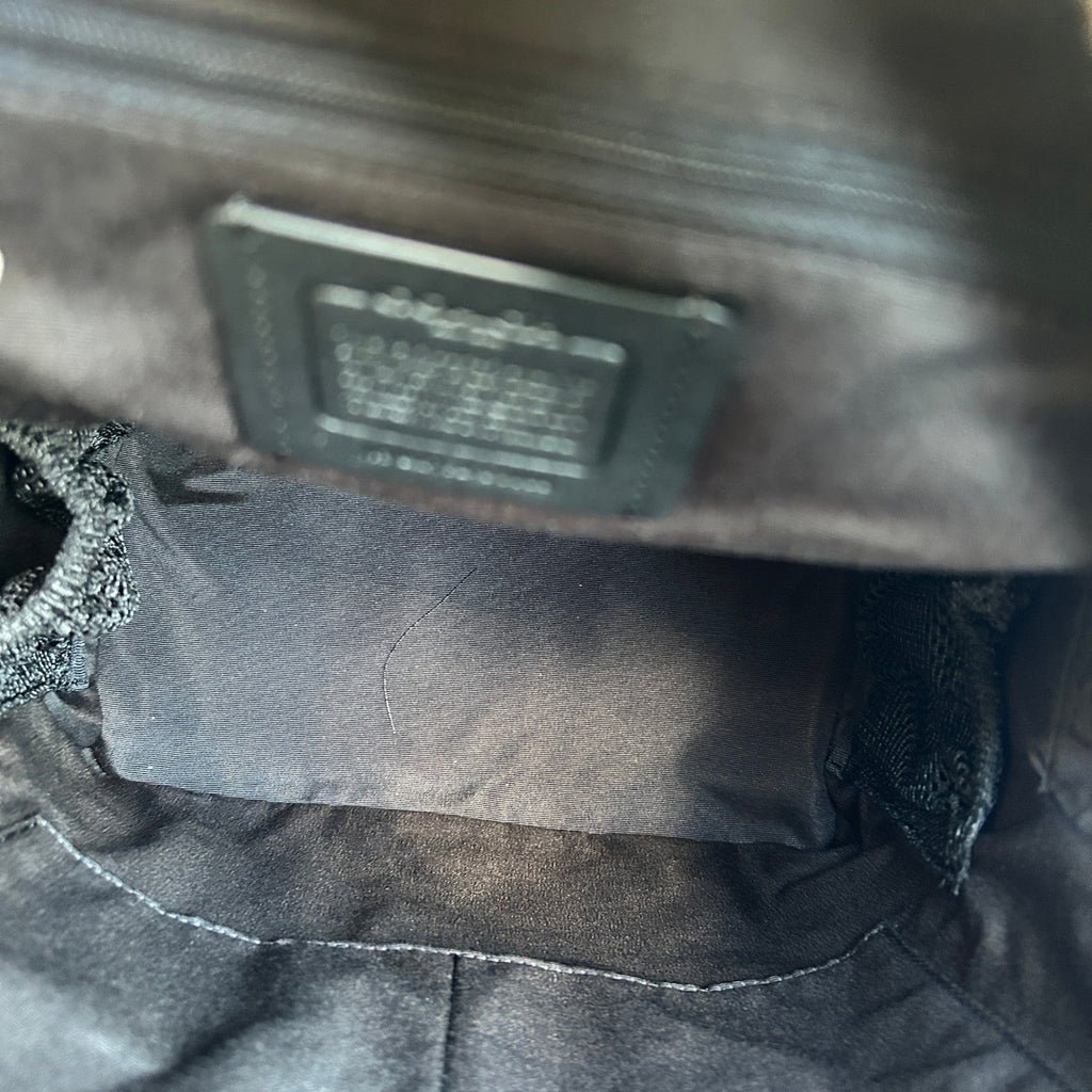 Coach Kenley Black Crossgrain Leather Backpack C5680 NWT6