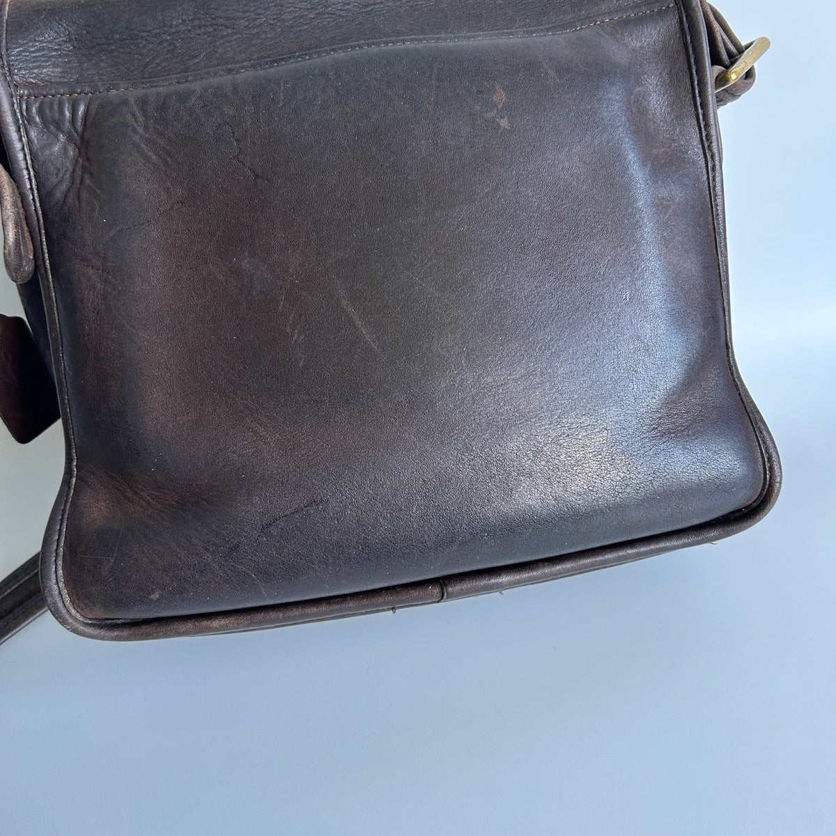 Coach Courier 8920 Dark Brown Glove-tanned Leather Shoulder Bag Good5
