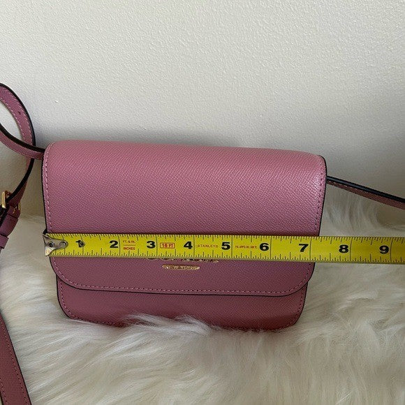 Coach Brynn Pink Crossgrain Leather Crossbody Bag Excellent4