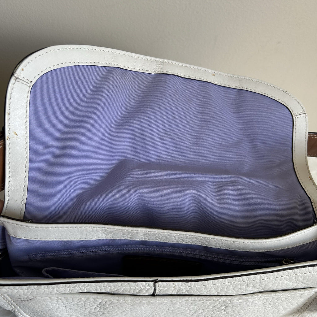 Coach Soho Chalk White Pebbled Leather Shoulder Bag Good6
