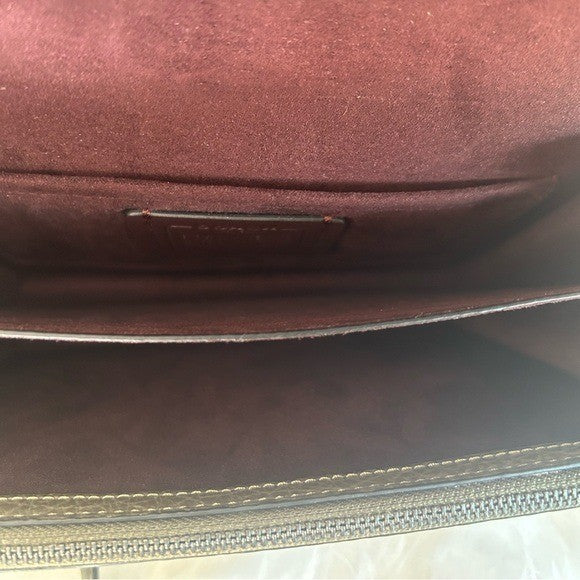 Coach Klare Olive Green Pebbled Leather Crossbody Bag Good5