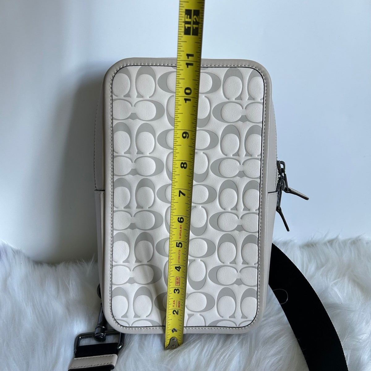 Coach Sullivan Crossbody Chalk White Signature Leather CJ670 Excellent7