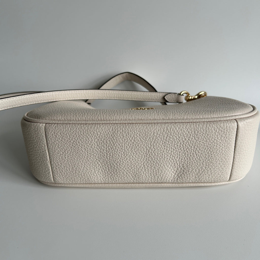 Coach Teri Chalk White Pebbled Leather Shoulder Bag CV934 Excellent3
