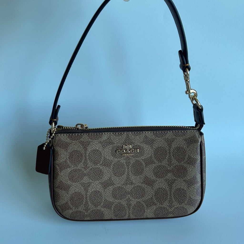 Coach Nolita 19 Brown Signature Canvas Leather Shoulder Bag Excellent3