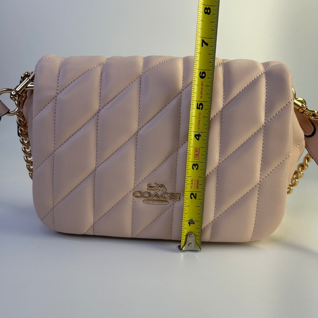 Coach Quinn Pink Quilted Leather Shoulder Bag CY663 Excellent6