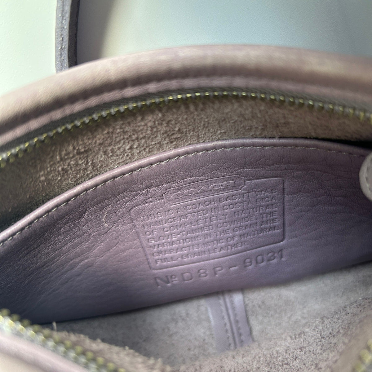 Coach Swinger 20 Purple Glove Tanned Leather Crossbody Bag 9031 Excellent4