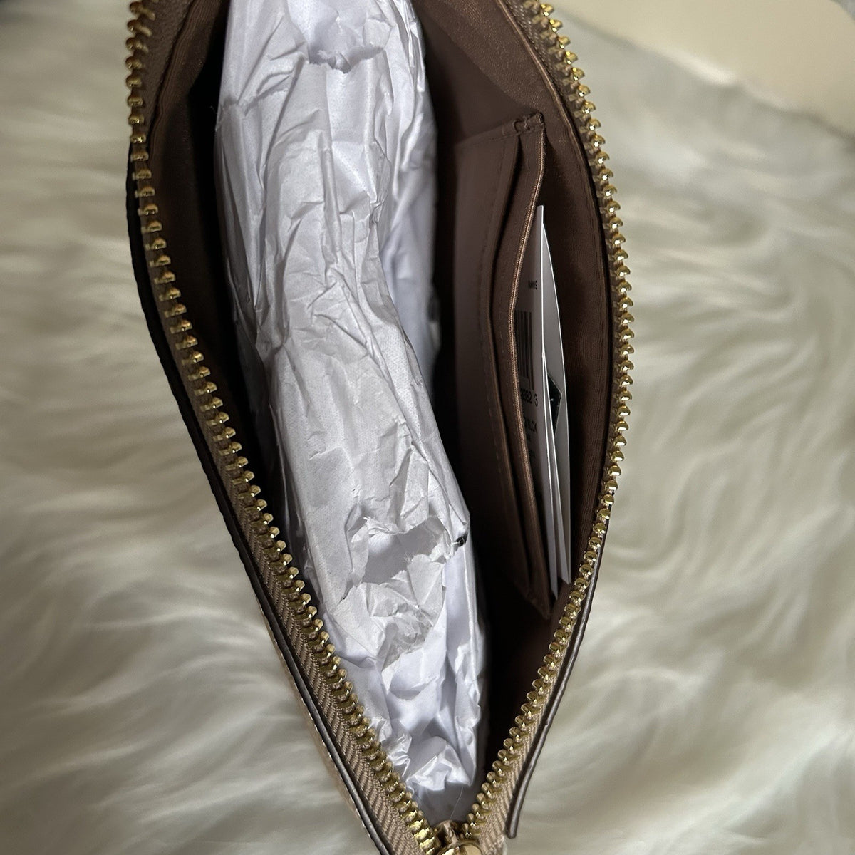 Coach Nolita 19 Sand Tan Signature Canvas Leather Wristlet Bag NEW4