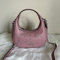 Coach Carmen Mini Crossbody Dusty Pink Leather Star Sequin Bag New0