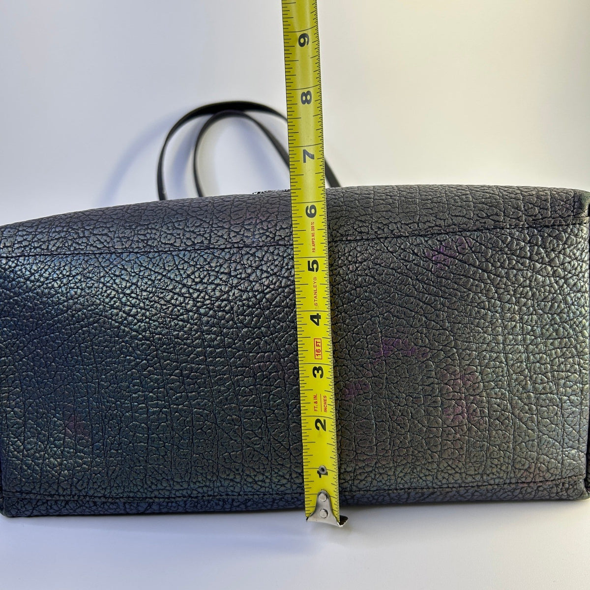 Coach Market Tote Iridescent Hologram Buffalo Leather Bag 54631 Good6