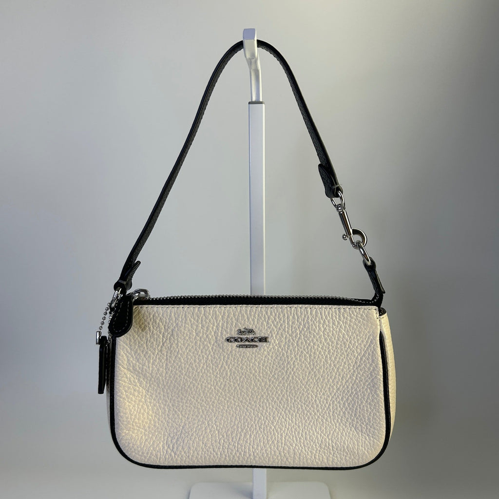 Coach Nolita 19 Chalk White Pebbled Leather Shoulder Bag Excellent0