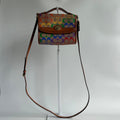 Coach Kip Rainbow Signature Canvas Leather Crossbody Bag Excellent0