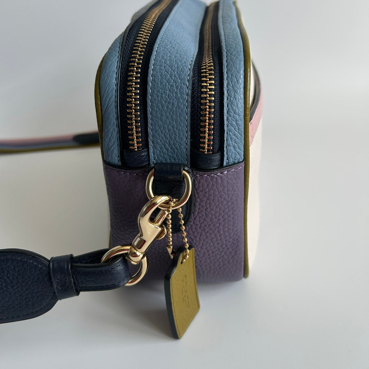 Coach Jes Crossbody Camera Bag in Colorblock Pebbled Leather4