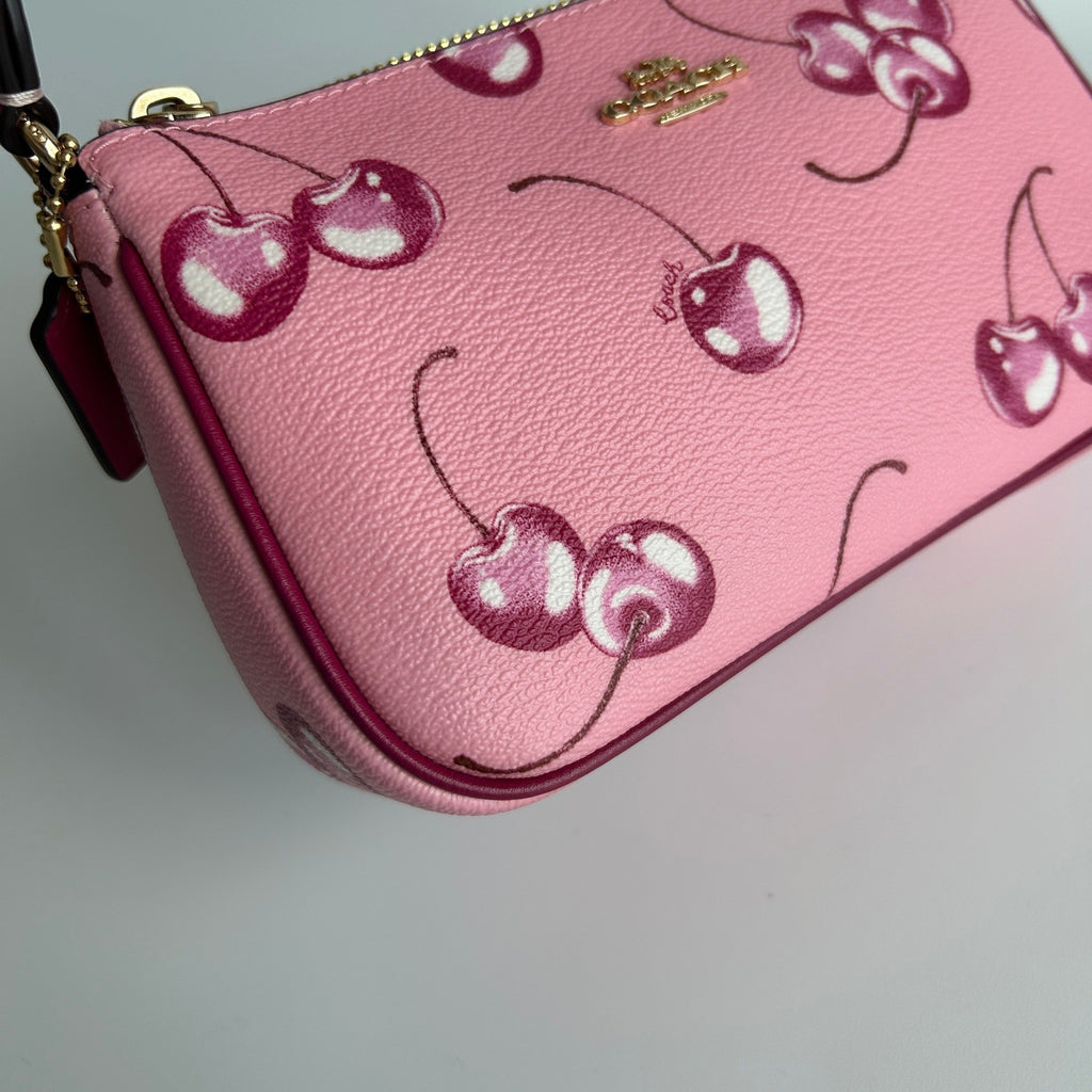 Coach Nolita 19 Pink Cherry Pebbled Leather Shoulder Bag Excellent4