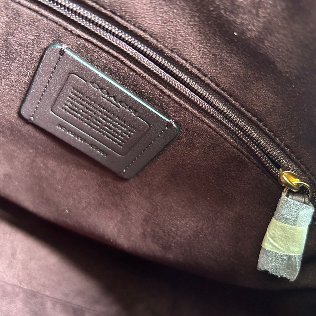 Coach Kleo Backpack Brown Black Signature Canvas Suede C5648 Excellent8