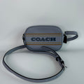 Coach Mini Jamie Camera Bag Blue Pebbled Leather Crossbody CH308 Good0